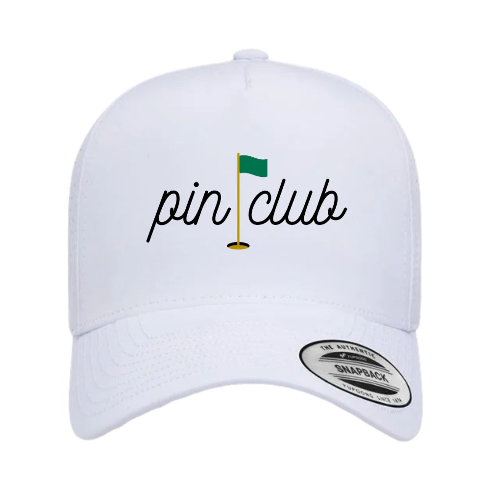 Pin Club Five-Panel Snapback Perforated Cap
